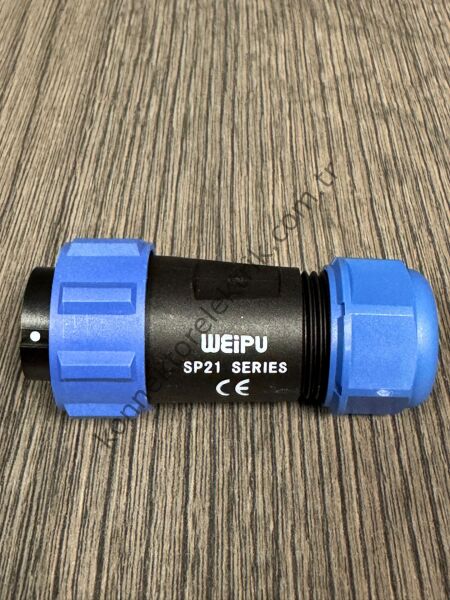 WEIPU SP2110/P15 15 Pin IP68 Plastik Kasa Kablo Tipi Erkek Su Geçirmez Konnektör