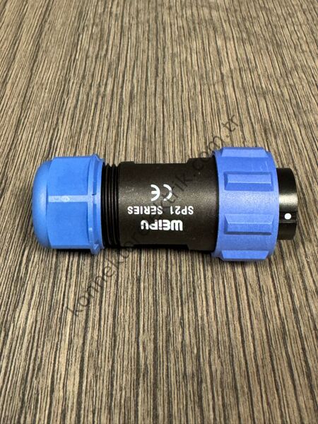 WEIPU SP2110/P15 15 Pin IP68 Plastik Kasa Kablo Tipi Erkek Su Geçirmez Konnektör