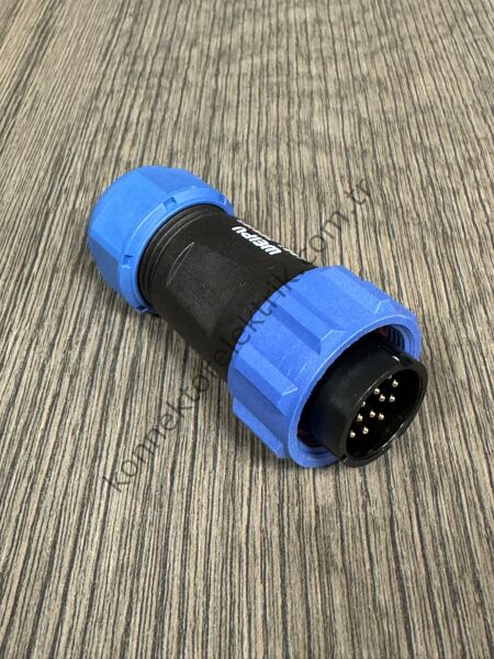 WEIPU SP2110/P15 15 Pin IP68 Plastik Kasa Kablo Tipi Erkek Su Geçirmez Konnektör