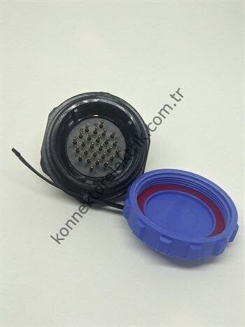 WEIPU SP2912/P26 26 Pin IP68 Plastik Kasa Panel Tipi Erkek Su Geçirmez Konnektör