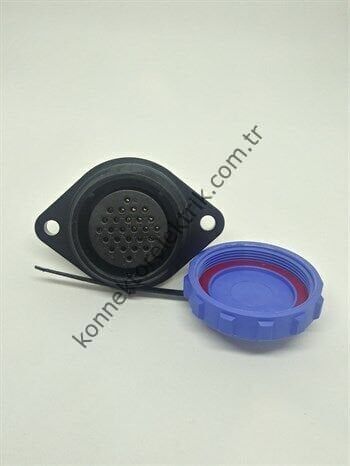 WEIPU SP2913/S26 26 Pin IP68 Plastik Kasa Panel Tipi Dişi Su Geçirmez Konnektör
