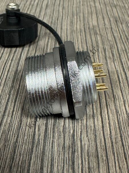 WEIPU WF20J5ZM 5 Pin IP68 Metal Kasa Panel Tipi Erkek Su Geçirmez Konnektör