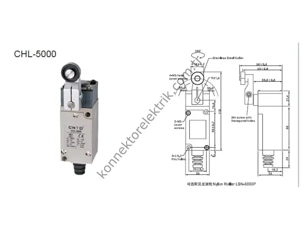 CNTD CHL-5000 Serisi Metal Gövde Limit Switch