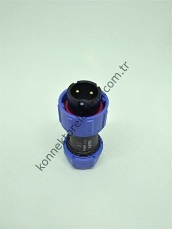 WEIPU SY1710/P2 2 Pin IP67 Plastik Kasa Bayonet Kablo Tipi Erkek Su Geçirmez Konnektör