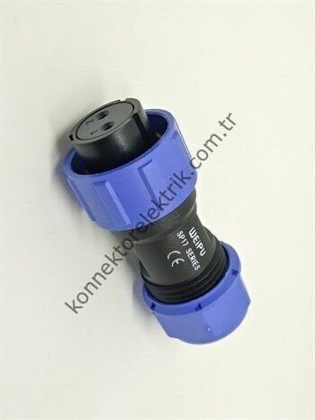 WEIPU SY1710/S2 2 Pin IP67 Plastik Kasa Bayonet Kablo Tipi Dişi Su Geçirmez Konnektör