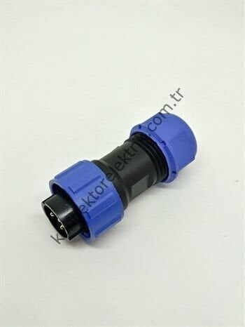 WEIPU SY1710/P3 3 Pin IP67 Plastik Kasa Bayonet Kablo Tipi Erkek Su Geçirmez Konnektör