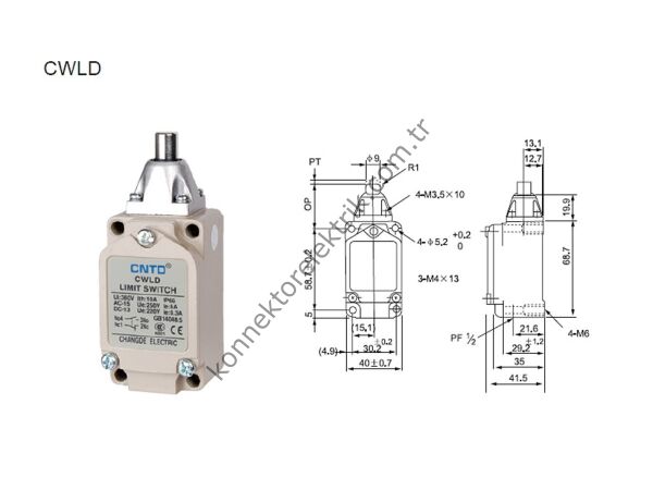 CNTD CWLD Serisi Metal Gövde Limit Switch