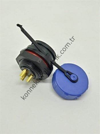 WEIPU SY1712/P3 3 Pin IP67 Plastik Kasa Bayonet Panel Tipi Erkek Su Geçirmez Konnektör