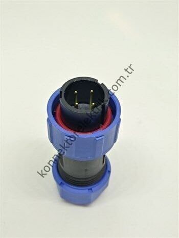 WEIPU SY1710/P4 4 Pin IP67 Plastik Kasa Bayonet Kablo Tipi Erkek Su Geçirmez Konnektör