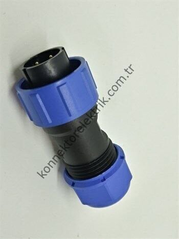 WEIPU SY1710/P4 4 Pin IP67 Plastik Kasa Bayonet Kablo Tipi Erkek Su Geçirmez Konnektör