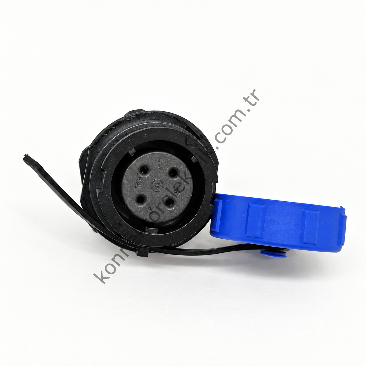 WEIPU SY1712/S4 4 Pin IP67 Plastik Kasa Bayonet Panel Tipi Dişi Su Geçirmez Konnektör