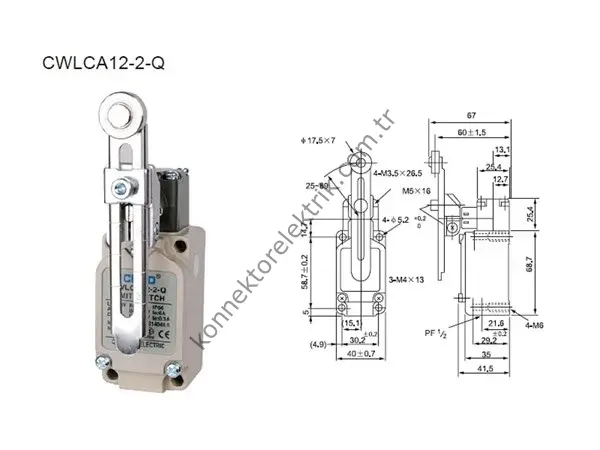 CNTD CWLCA12-2Q Serisi Metal Gövde Limit Switch