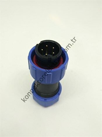 WEIPU SY1710/P5 5 Pin IP67 Plastik Kasa Bayonet Kablo Tipi Erkek Su Geçirmez Konnektör