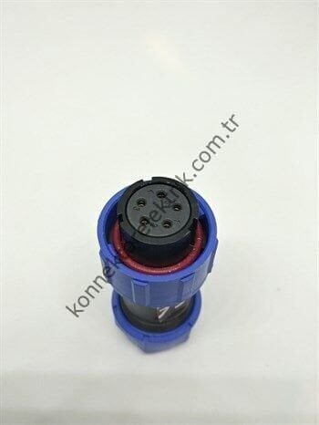 WEIPU SY1710/S5 5 Pin IP67 Plastik Kasa Bayonet Kablo Tipi Dişi Su Geçirmez Konnektör