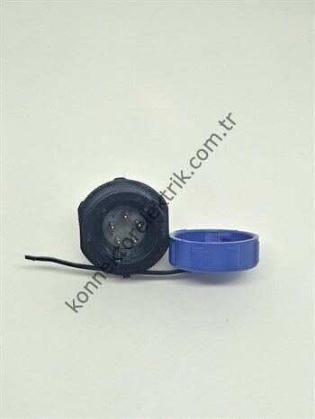 WEIPU SY1712/P5 5 Pin IP67 Plastik Kasa Bayonet Panel Tipi Erkek Su Geçirmez Konnektör