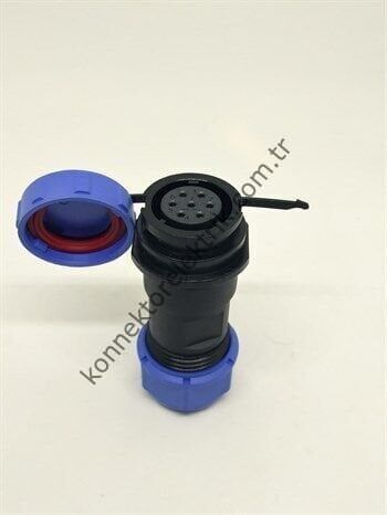 WEIPU SY1711/S7 7 Pin IP67 Plastik Kasa Bayonet Karşıt Kablo Tipi Dişi Su Geçirmez Konnektör