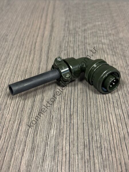 HZ CONNECTORS MS3108F 14S-6P 6 Pin Metal Kasa 90° Açılı Kablo Tipi Erkek Askeri Konnektör
