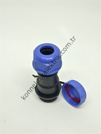 WEIPU SY1711/S9 9 Pin IP67 Plastik Kasa Bayonet Karşıt Kablo Tipi Dişi Su Geçirmez Konnektör