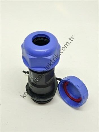 WEIPU SY1711/P9 9 Pin IP67 Plastik Kasa Bayonet Karşıt Kablo Tipi Dişi Su Geçirmez Konnektör