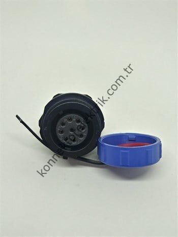 WEIPU SY1712/S9 9 Pin IP67 Plastik Kasa Bayonet Panel Tipi Dişi Su Geçirmez Konnektör