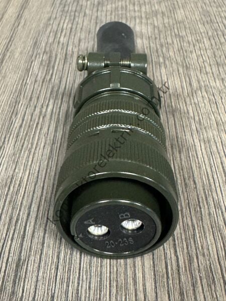 HZ CONNECTORS MS3106F 20-23S 2 Pin Metal Kasa Kablo Tipi Dişi Askeri Konnektör
