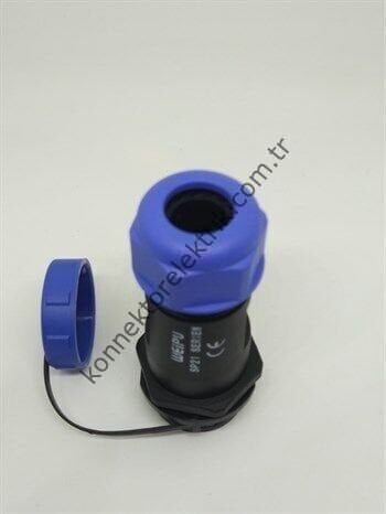 WEIPU SY2111/P3 3 Pin IP67 Plastik Kasa Bayonet Karşıt Kablo Tipi Erkek Su Geçirmez Konnektör