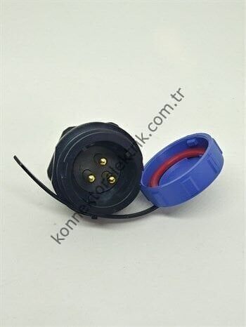 SY2112/P3 IP67 Plastik Bayonet Panel Tipi Konnektör