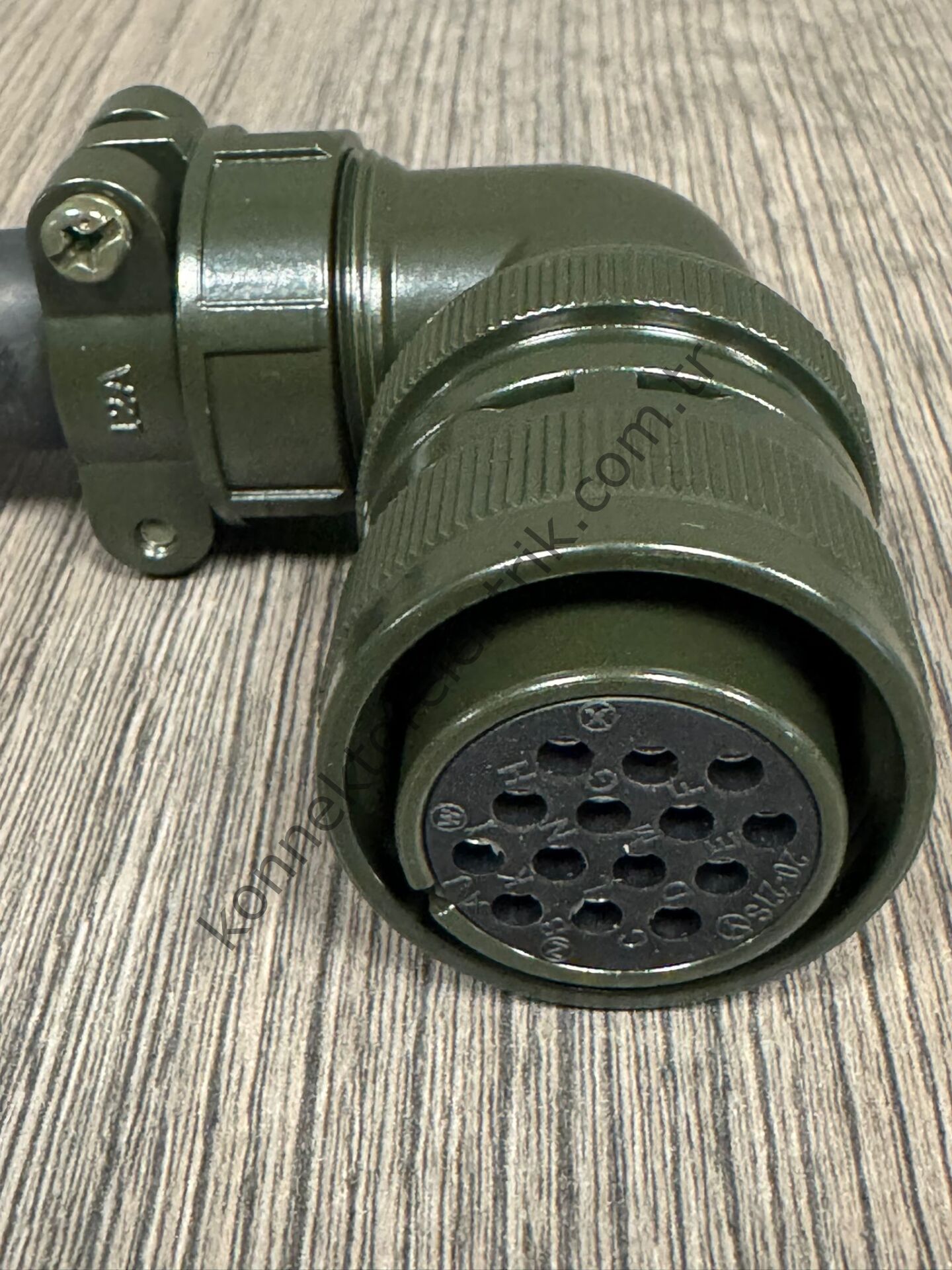 HZ CONNECTORS MS3108F 20-27S 14 Pin Metal Kasa 90° Açılı Kablo Tipi Dişi Askeri Konnektör