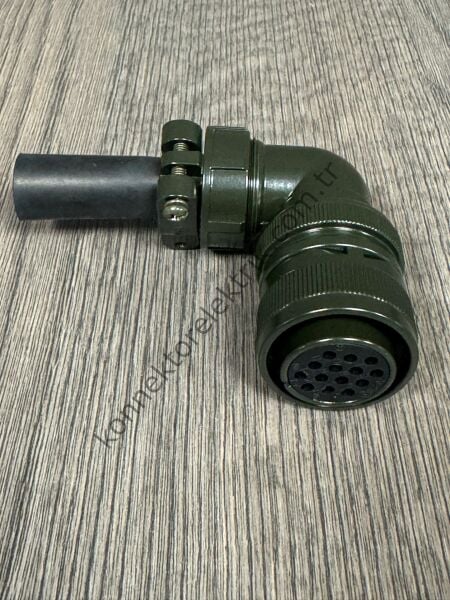 HZ CONNECTORS MS3108F 20-27S 14 Pin Metal Kasa 90° Açılı Kablo Tipi Dişi Askeri Konnektör