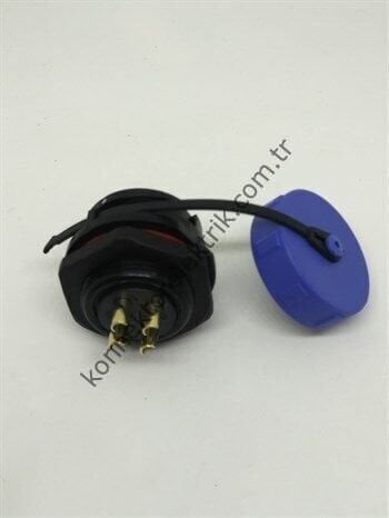 WEIPU SY2112/P4 4 Pin IP67 Plastik Kasa Bayonet Panel Tipi Erkek Su Geçirmez Konnektör