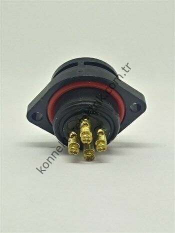 WEIPU SY2113/S4 4 Pin IP67 Plastik Kasa Bayonet Panel Tipi Dişi Su Geçirmez Konnektör