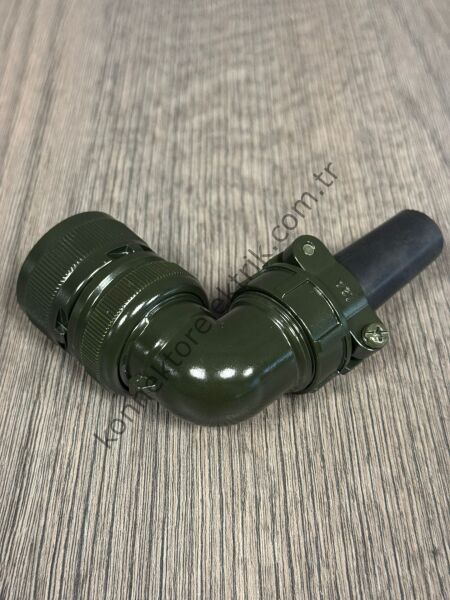HZ CONNECTORS MS3108F 20-29S 17 Pin Metal Kasa 90° Açılı Kablo Tipi Dişi Askeri Konnektör
