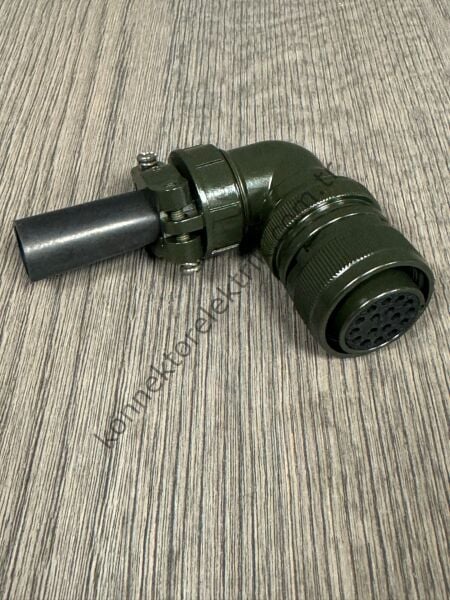 HZ CONNECTORS MS3108F 20-29S 17 Pin 90° Metal Kasa Kablo Tipi Dişi Askeri Konnektör