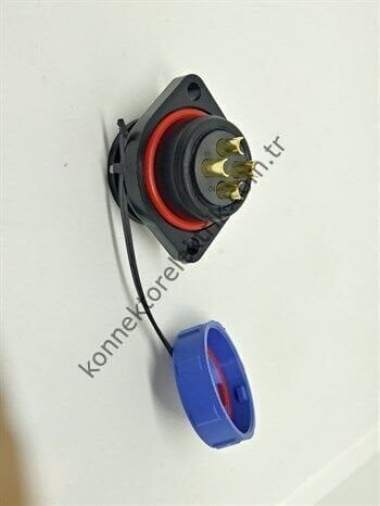 WEIPU SY2113/P4 4 Pin IP67 Plastik Kasa Bayonet Panel Tipi Erkek Su Geçirmez Konnektör