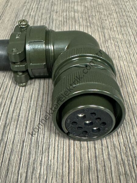 HZ CONNECTORS MS3108F 20-18S 9 Pin Metal Kasa 90° Açılı Kablo Tipi Dişi Askeri Konnektör