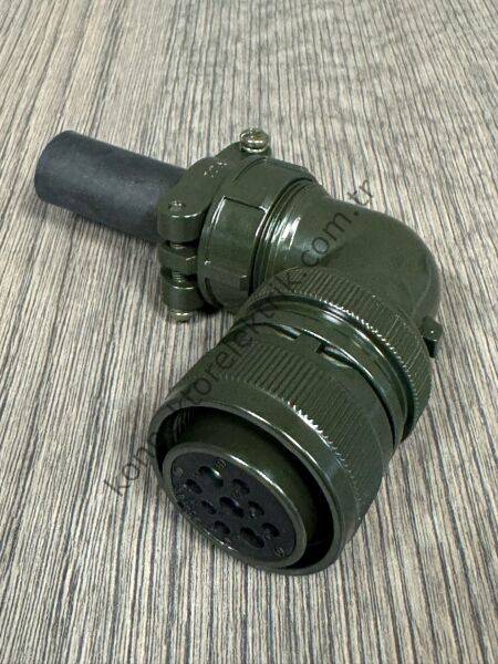 HZ CONNECTORS MS3108F 20-18S 9 Pin Metal Kasa 90° Açılı Kablo Tipi Dişi Askeri Konnektör