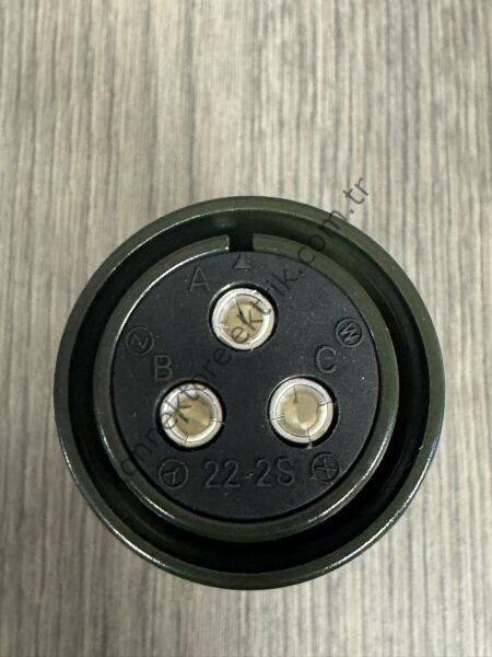 HZ CONNECTORS MS3106F 22-2S 3 Pin Metal Kasa Kablo Tipi Dişi Askeri Konnektör