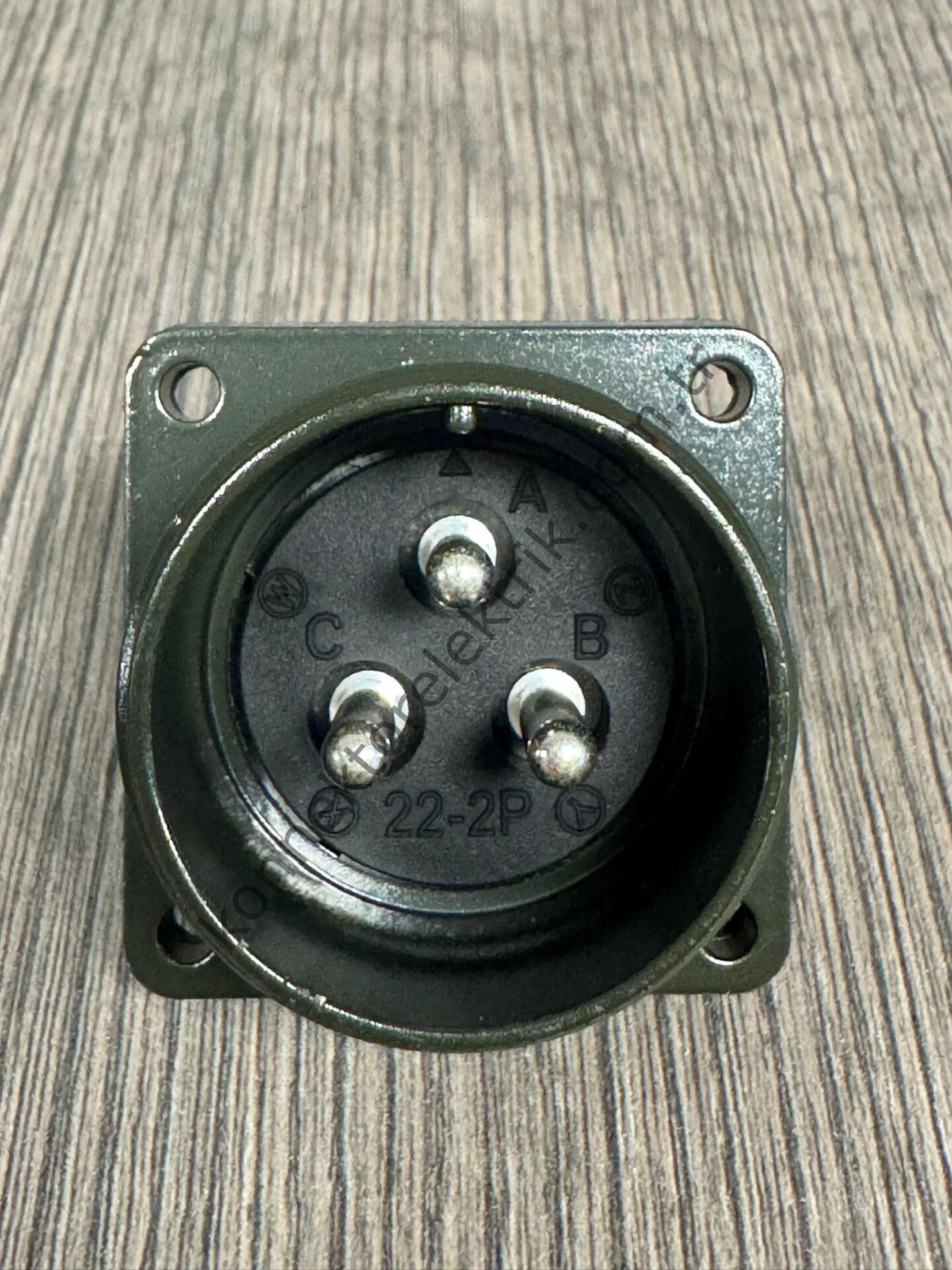 HZ CONNECTORS MS3102E 22-2P 3 Pin Metal Kasa Panel Tipi Erkek Askeri Konnektör