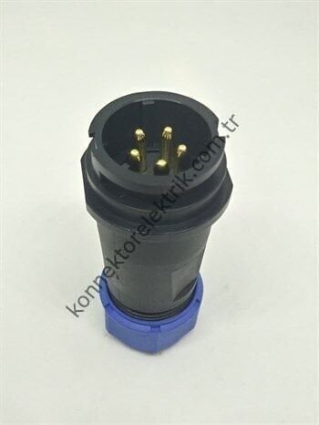 WEIPU SY2111/P5 5 Pin IP67 Plastik Kasa Bayonet Karşıt Kablo Tipi Dişi Su Geçirmez Konnektör