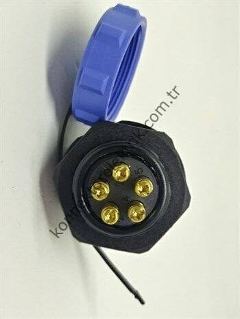 SY2112/S5 IP67 Plastik Bayonet Panel Tipi Konnektör