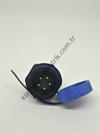 WEIPU SY2112/P5 5 Pin IP67 Plastik Kasa Bayonet Panel Tipi Erkek Su Geçirmez Konnektör