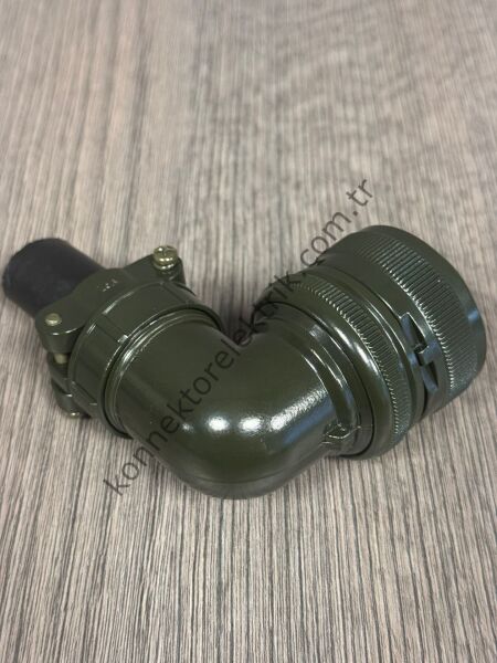 HZ CONNECTORS MS3108F 28-12S 26 Pin Metal Kasa 90° Açılı Kablo Tipi Dişi Askeri Konnektör