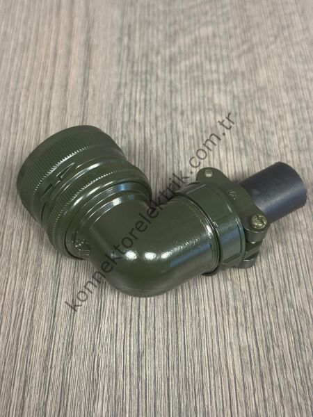 HZ CONNECTORS MS3108F 28-12S 26 Pin Metal Kasa 90° Açılı Kablo Tipi Dişi Askeri Konnektör