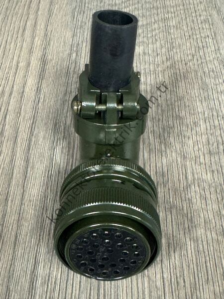 HZ CONNECTORS MS3108F 28-12S 26 Pin Metal Kasa 90° Açılı Kablo Tipi Dişi Askeri Konnektör