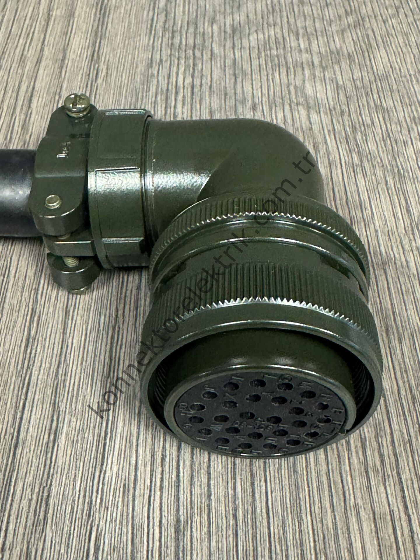 HZ CONNECTORS MS3108F 28-12S 26 Pin Metal Kasa 90° Açılı Kablo Tipi Dişi Askeri Konnektör