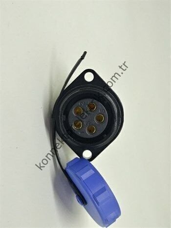 WEIPU SY2113/S5 5 Pin IP67 Plastik Kasa Bayonet Panel Tipi Dişi Su Geçirmez Konnektör