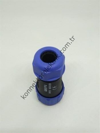 WEIPU SY2110/P7 7 Pin IP67 Plastik Kasa Bayonet Kablo Tipi Erkek Su Geçirmez Konnektör