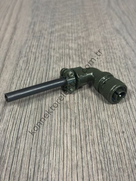 HZ CONNECTORS MS3108F 10SL-3S 3 Pin 90° Metal Kasa Karşıt Kablo Tipi Erkek Askeri Konnektör