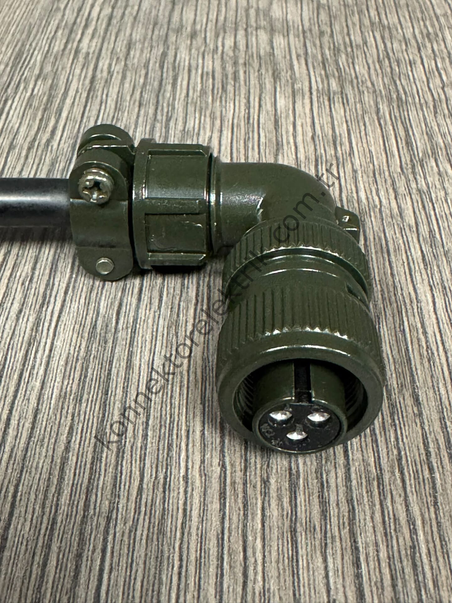 HZ CONNECTORS MS3108F 10SL-3S 3 Pin Metal Kasa 90° Açılı Kablo Tipi Dişi Askeri Konnektör