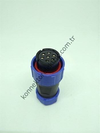 WEIPU SY2110/S7 7 Pin IP67 Plastik Kasa Bayonet Kablo Tipi Dişi Su Geçirmez Konnektör